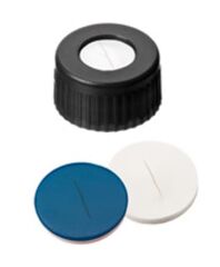 Kapak 9mm, Pp, Siyah, Orta Delikli, Ptfe Virginal, Silikon Beyaz/Ptfe Mavii, Shore D, 0.2mm, 55° Shore A, 1.0mm, Silanlanmiş 100 Adet