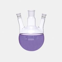 Balon - Dibi Yuvarlak - 3 Boyunlu - Yan Dişi Şilif - Merkez Boyun : Ns 29/32 - Yan Boyun(Lar) : Ns 29/32 - 500 Ml