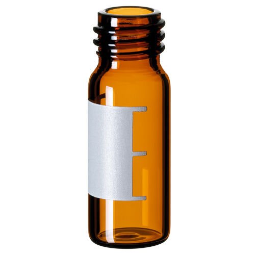Vial 1,5 ml, Vidalı, 32X11,6 mm, Amber, 1. Hidrolitik Kalite, Geniş Ağızı, Etiketli Ve Dolum Hatlari 100 Adet