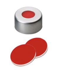 Kapak 11mm Alüminyum, Beyaz Lake, Orta Delikli, Ptfe Kırmızı/Silikon Beyaz, 45° Shore A, 1.0mm 100 Adet