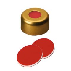 Kapak 11mm Manyetikik, Altın Rengi Lake, Orta Delikli, Silikon Beyaz/Ptfe Kırmızı, 45° Shore A, 1.3mm 100 Adet