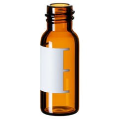 Vial 1,5ml, Vidalı, 8-425 Thread, 32 X 11.6mm, Amber, 1. Hidrolitik Kalite, Dar Ağızlı, Etiketli Ve Dolum Hatlar 100 Adet