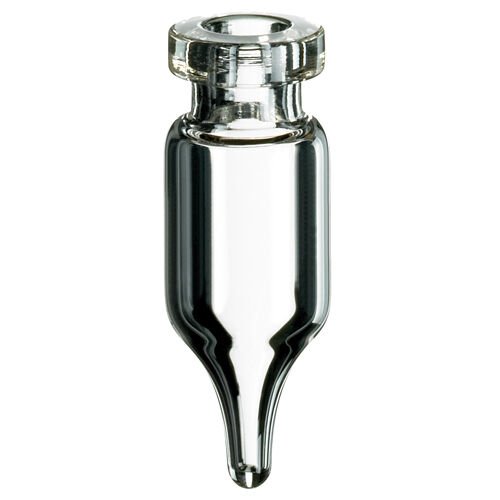 Vial Mikro, Kıvrım Boyunlu 1,1 ml, 32 X 11.6mm, Şeffaf, 1. Hidrolitik Kalite, Konik 100 Adet
