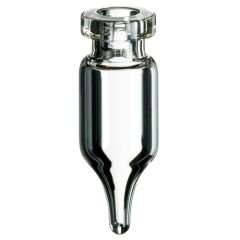 Vial Mikro, Kıvrım Boyunlu 1,1 ml, 32 X 11.6mm, Şeffaf, 1. Hidrolitik Kalite, Konik 100 Adet