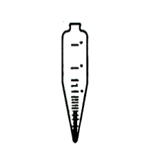 PETROL TEST TÜPÜ - Konik - Kapaklı  50