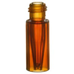 Vial, Tpx, Sıkmalı, 32 X 11.6mm, Amber, İçindeki 0,2ml Cam İnsert Vial İle 100 Adet
