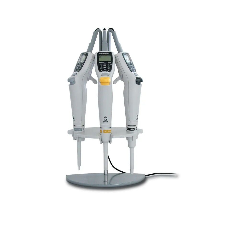 Elektronik Pipet İçin AC Adaptörlü 3' lü Stand