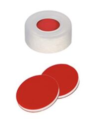 Kapak 11mm, Ultra Hijyen, Sıkmalı, Şeffaf, Orta Delikli, Silikon Beyaz/Ptfe Kırmızı, 45° Shore A, 1.3mm 100 Adet