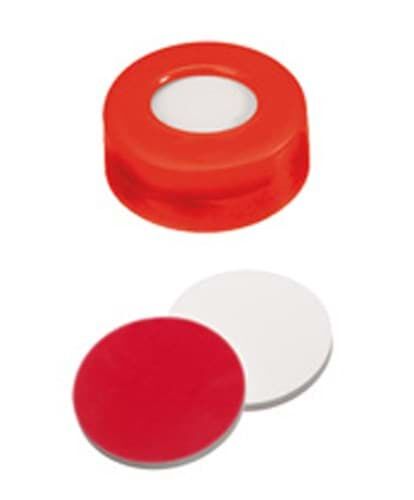 Kapak 11mm Sıkmalı, Kırmızı, Orta Delikli, Ptfe Kırmızı/Silikon Beyaz/Ptfe Mavi, 55° Shore A, 1.0mm, Çapraz Yarık 100 Adet