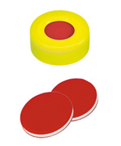 Kapak 11mm Sıkmalı, Sarı, Orta Delikli, Ptfe Mavi/Silikon Beyaz, 55° Shore A, 1.0mm, Çapraz Yarık 100 Adet