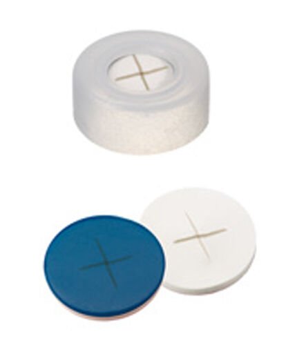 Kapak 11mm, Ultra Hijyen, Sıkmalı, Mavi, Orta Delikli, Yumuşak Versiyonu Silikon Beyaz/Ptfe Kırmızı, 45° Shore A, 1.3mm 100 Adet