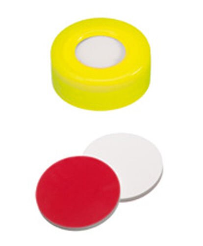 Kapak 11mm, Sıkmalı, Sarı, Orta Delikli, Silikon Beyaz/Ptfe Kırmızı, 45° Shore A, 1.3mm 100 Adet