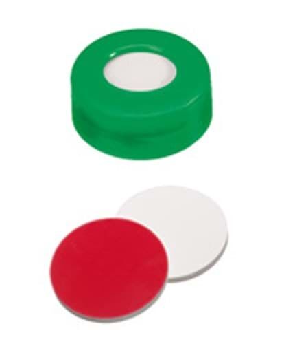 Kapak 11mm, Yeşil - Orta Delikli; Silikon Beyaz/Ptfe Kırmızı, 45° Shore A, 1.3mm 100 Adet