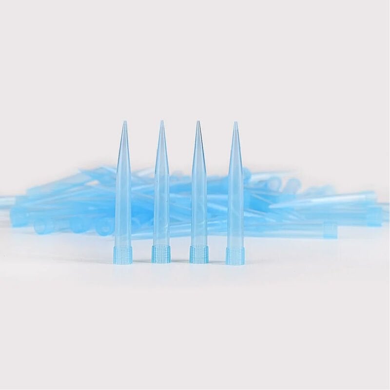 Mavi Plastik Pipet Ucu 500 Adet