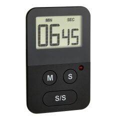 Mutfak zamanlayıcısı, kronometre - siyah renk