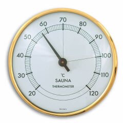 Metal halkalı analog sauna termometresi