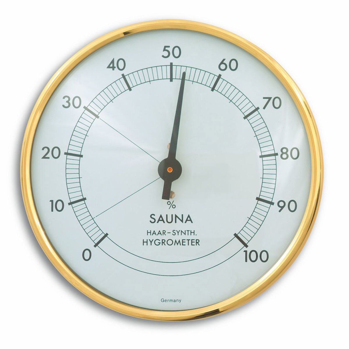 Metal halkalı analog sauna higrometresi