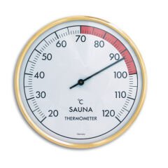 Metal halkalı analog sauna termometresi