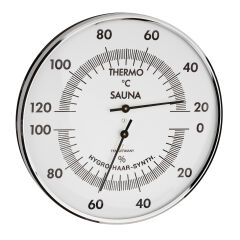 Metal halkalı analog sauna termo-higrometre