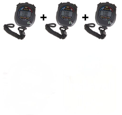 3 ADET LOYKA Stopwatch Eco Kronometre
