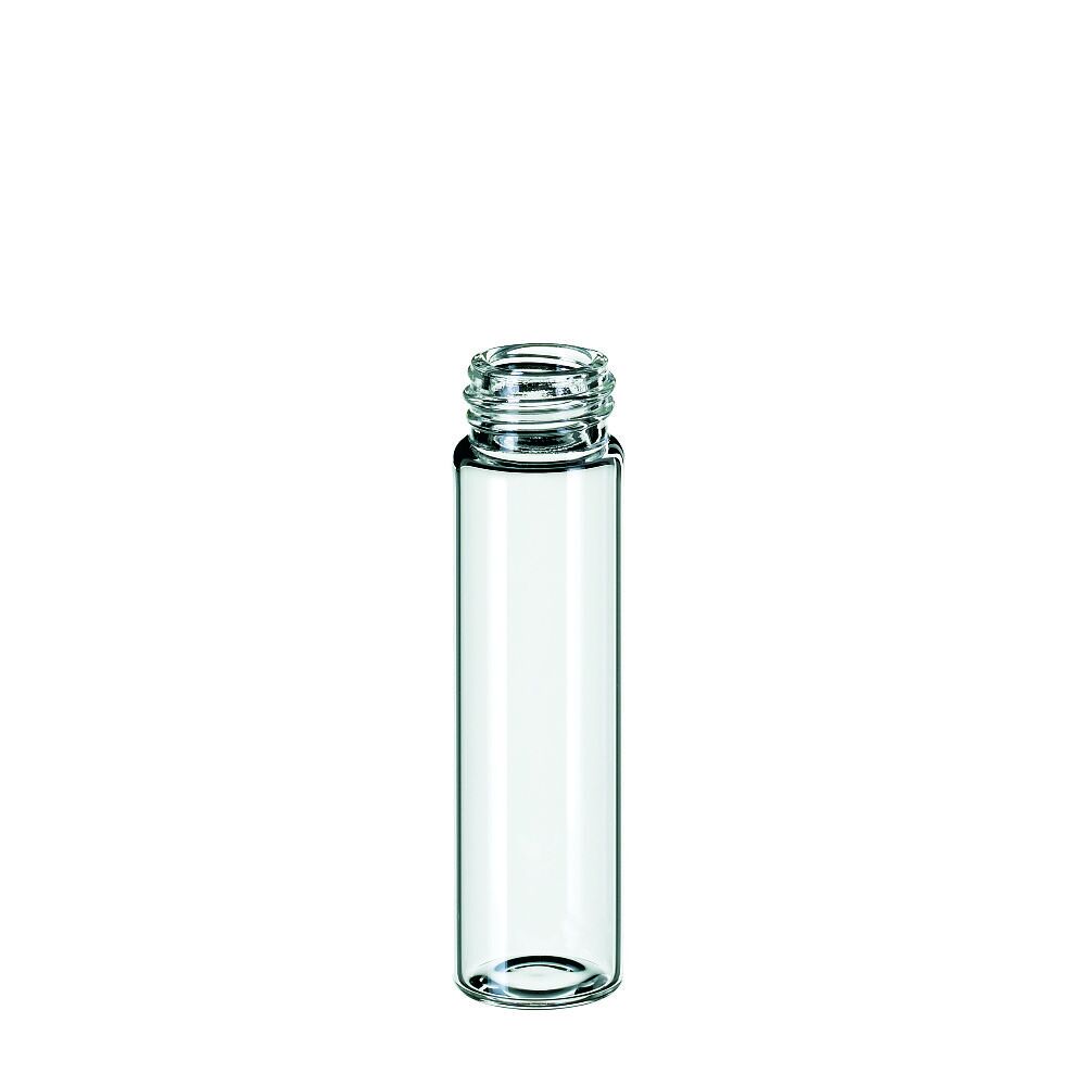 Vial 8ml Boyunlu, 15-425 Thread, 61 X 16,6mm, Şeffaf, 1.Hidrolotik Kalite 100 Adet