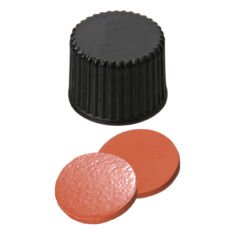 Kapak 13mm, Vidalı Pp Siyah, Natural Kauçuk Kırmızı-Turuncu/Tef Şeffaf 60° Shore A, 1.3mm 100 Adet
