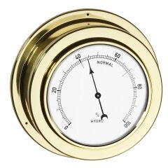 Pirinçten yapılmış analog higrometre MARITIM