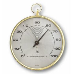 Pirinç halkalı analog higrometre