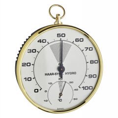 Pirinç halkalı analog termo-higrometre