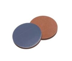 Septa 17mm, Butyl Kırmızı/Ptfe Gri, 55° Shore A, 1.6mm 100 Adet