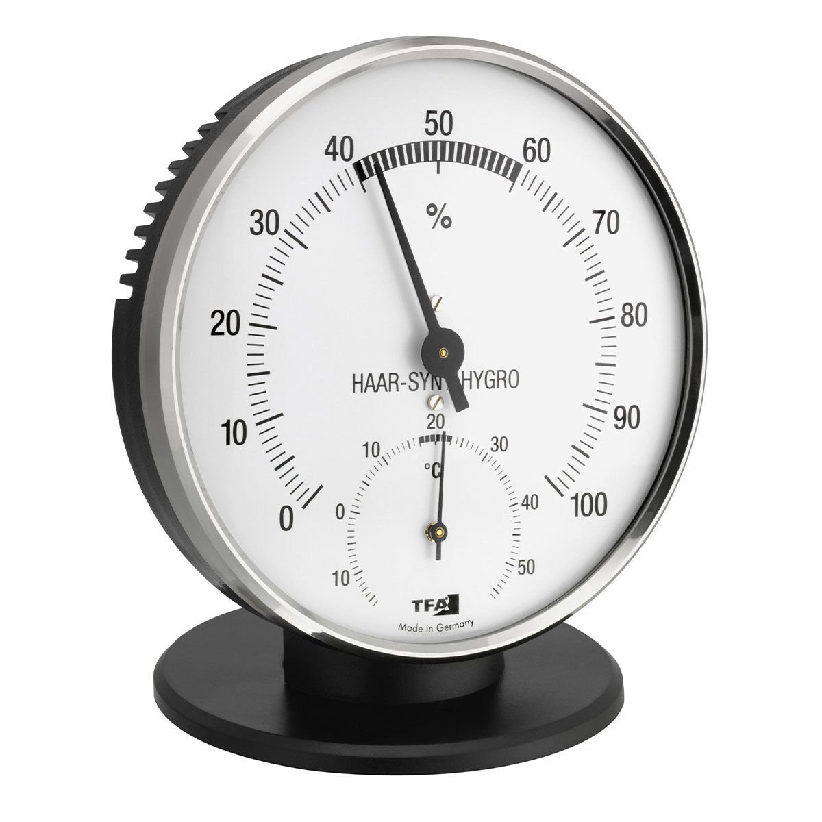Metal halkalı analog termo-higrometre