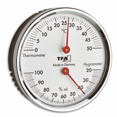 Metal halkalı analog termo-higrometre