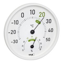 İç ve dış mekanlar için analog termo-higrometre