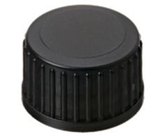 Kapak 18mm Vidalı Pp, Siyah, Üst Kapalı 100 Adet