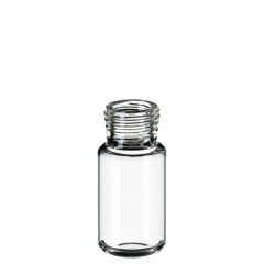Vial 10 ml, Precision Thread Headspace, 75.5 X 22.5mm, Şeffaf, 1.Hidrolit Kalite, Dibi Yuvarlak (Manyetikik Vidalı Kapak İçin Uygun) 100 Adet