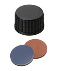 Kapak 18mm, Pp, Vidalı, Üst Kapalı, Butyl Kırmızı/Ptfe Gri, 55° Shore A, 1.6mm 100 Adet