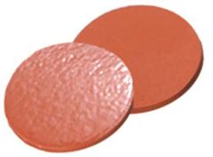 Septa 19mm, Natural Kauçuk Kırmızı-Turuncu/Tef Şeffaf, 60° Shore A, 1.3mm 100 Adet