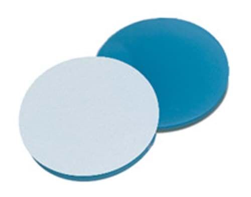 Septa 19mm, Silikon Şeffaf Mavi, /Ptfe Beyaz, 45° Shore A, 1.3mm 100 Adet