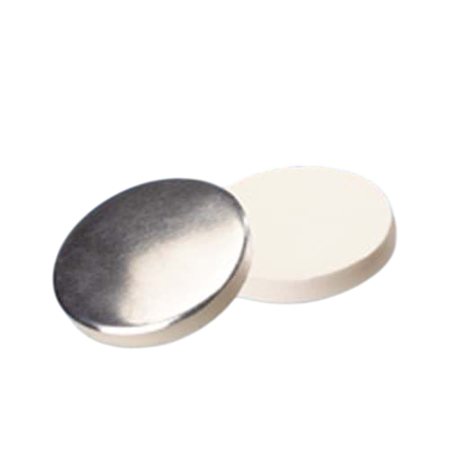 Septa 20mm, Silikon Şeffaf/Alüminyum Folyo Gümüş, 50° Shore A, 3.0mm 100 Adet