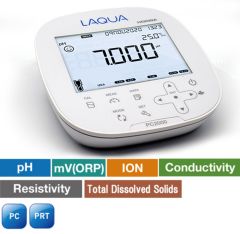 LAQUA PC2000 Tezgah Üstü pH/ORP/İyon/İletkenlik/Direnç/Toplam Çözünmüş Katılar/Tuzluluk/Sıcaklık Ölçer