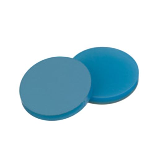Septa, 20mm, Silikon Şeffaf Mavi/Ptfe Şeffaf, 45° Shore A, 3.0mm 100 Adet
