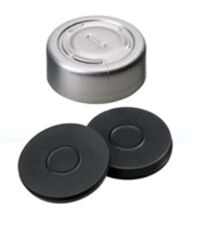 Kapak 20mm, Alüminyum, Düz, Ortadan Çıkarılır, Kalıplı Septa Butyl/Ptfe, Koyu Gri, 50° Shore A, 3.0mm 100 Adet