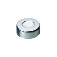 Kapak 20mm, Alüminyum, Düz, Orta Delikli, Silikon Beyaz/Ptfe Bej, 45° Shore A, 3.2mm 100 Adet