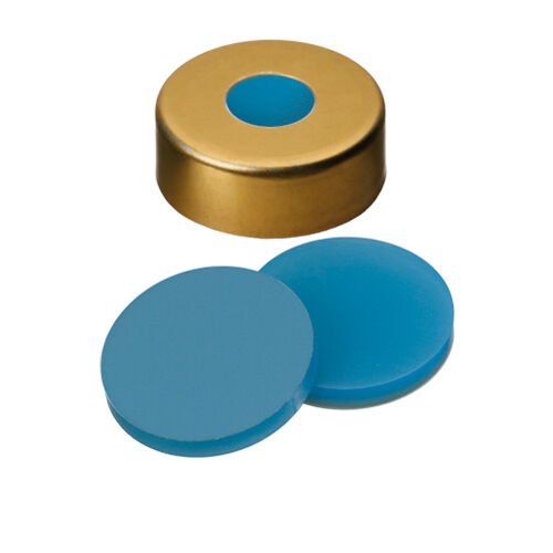 Kapak 20mm, Ultra Hijyen, Manyetikik, Altın Lake, 8mm Orta Delikli, Silikon Şeffaf, Mavi/Ptfe Beyaz, 45° Shore A, 3.0mm 100 Adet