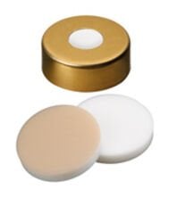 Kapak 20mm, Manyetikik, Altın Lake, 8mm Orta Delikli, Silikon Beyaz/Ptfe Beji, 45° Shore A, 3.2mm 100 Adet