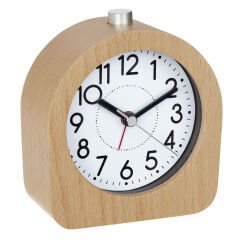 Kayın ağacından çerçeveli analog çalar saat