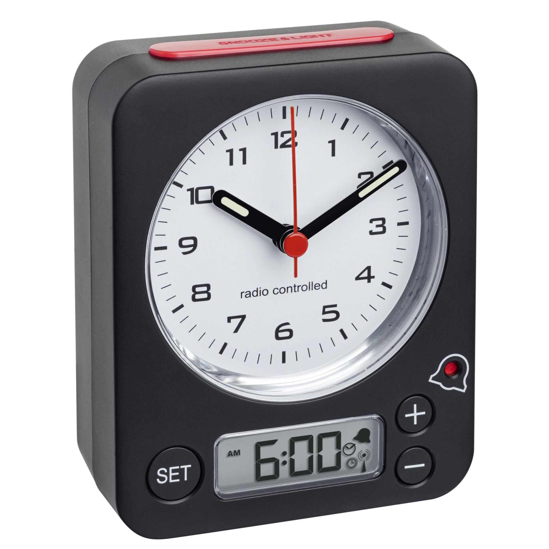 Dijital alarm ayarlı radyo kontrollü çalar saat COMBO
