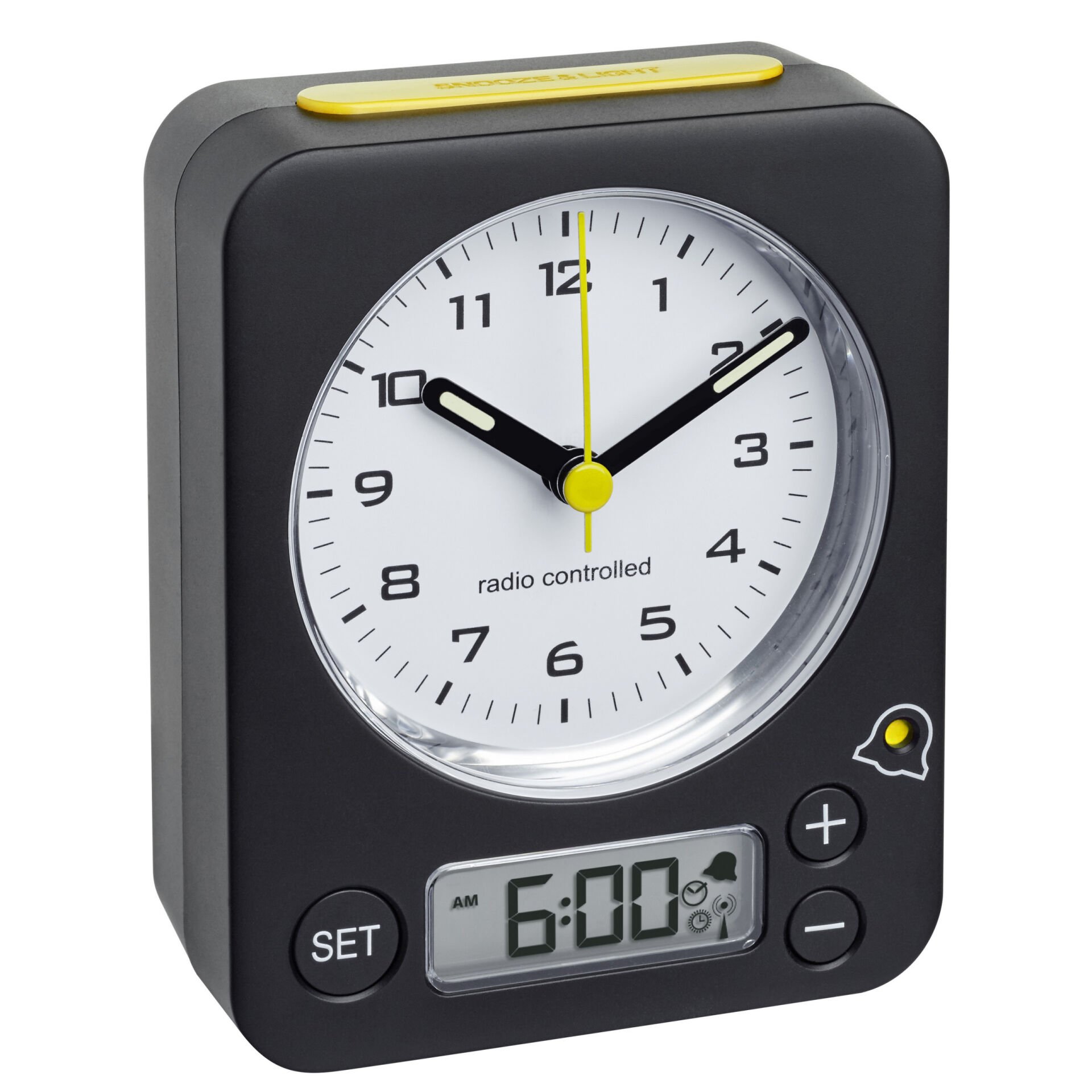 Dijital alarm ayarlı radyo kontrollü çalar saat COMBO